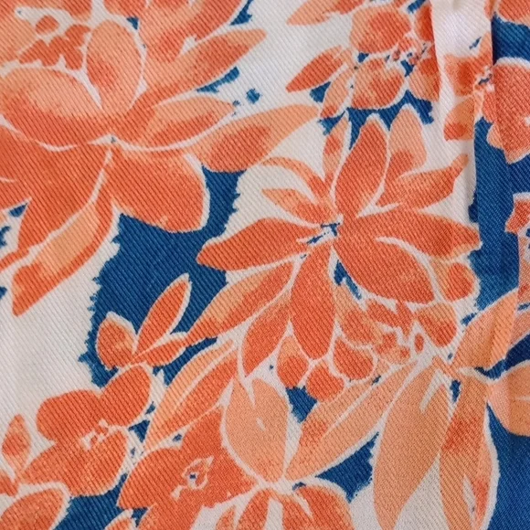 Ruby Rd. Floral Striped Blouse - Blue, Pink, White - Picture 7 of 15